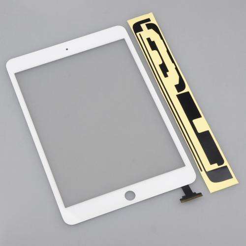 iPad Mini Front Touch Screen Glass Digitizer With Adhesive White
